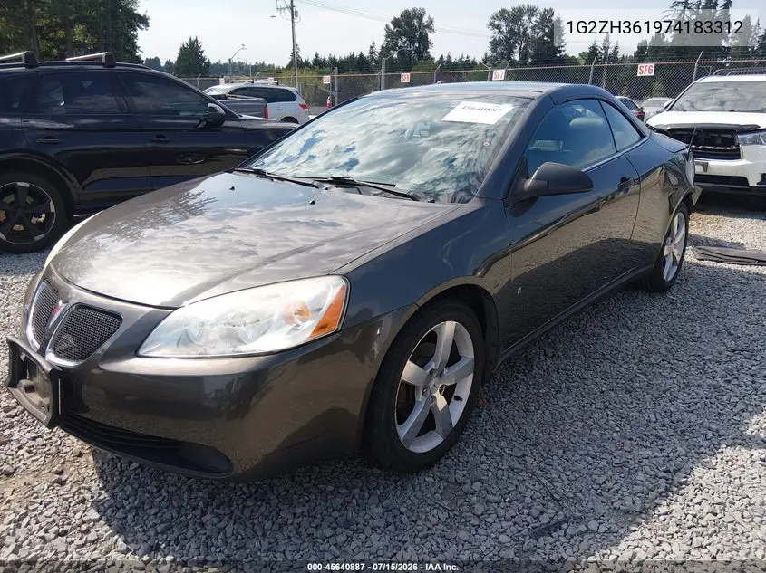 2007 Pontiac G6 Gt VIN: 1G2ZH361974183312 Lot: 45640887