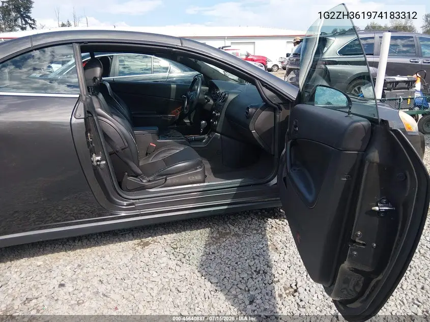 2007 Pontiac G6 Gt VIN: 1G2ZH361974183312 Lot: 45640887