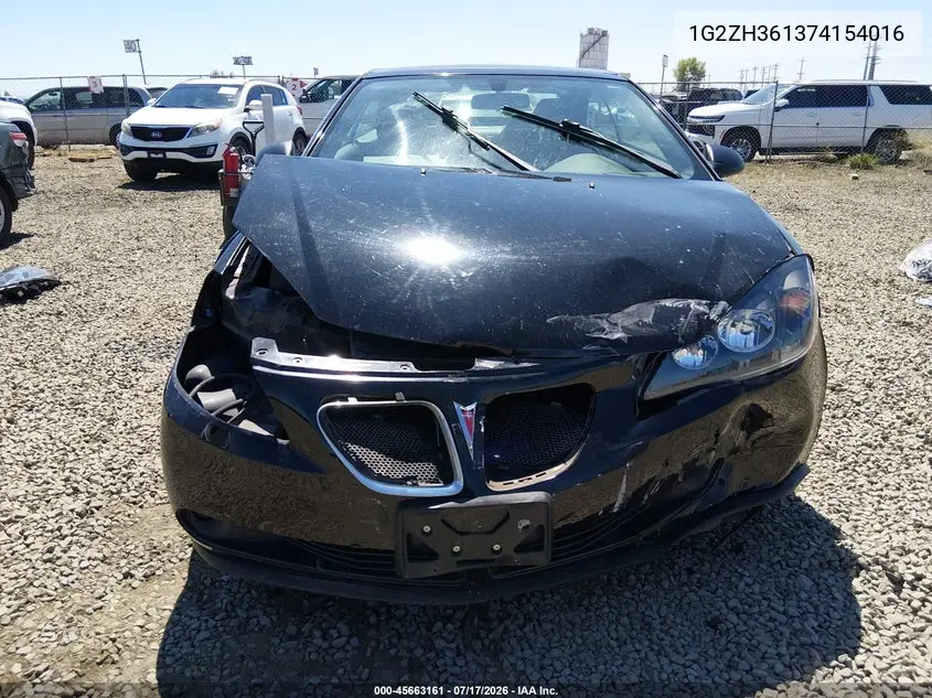 2007 Pontiac G6 Gt VIN: 1G2ZH361374154016 Lot: 45663161