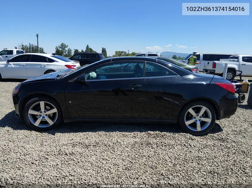 2007 Pontiac G6 Gt VIN: 1G2ZH361374154016 Lot: 45663161