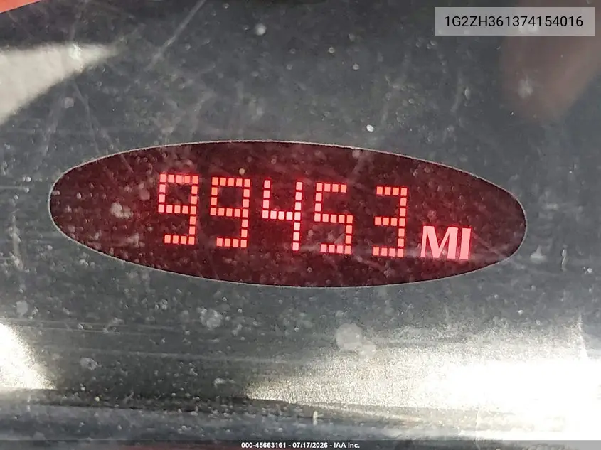 2007 Pontiac G6 Gt VIN: 1G2ZH361374154016 Lot: 45663161