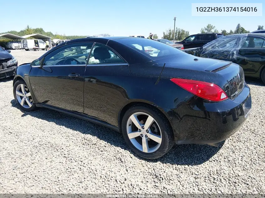 2007 Pontiac G6 Gt VIN: 1G2ZH361374154016 Lot: 45663161
