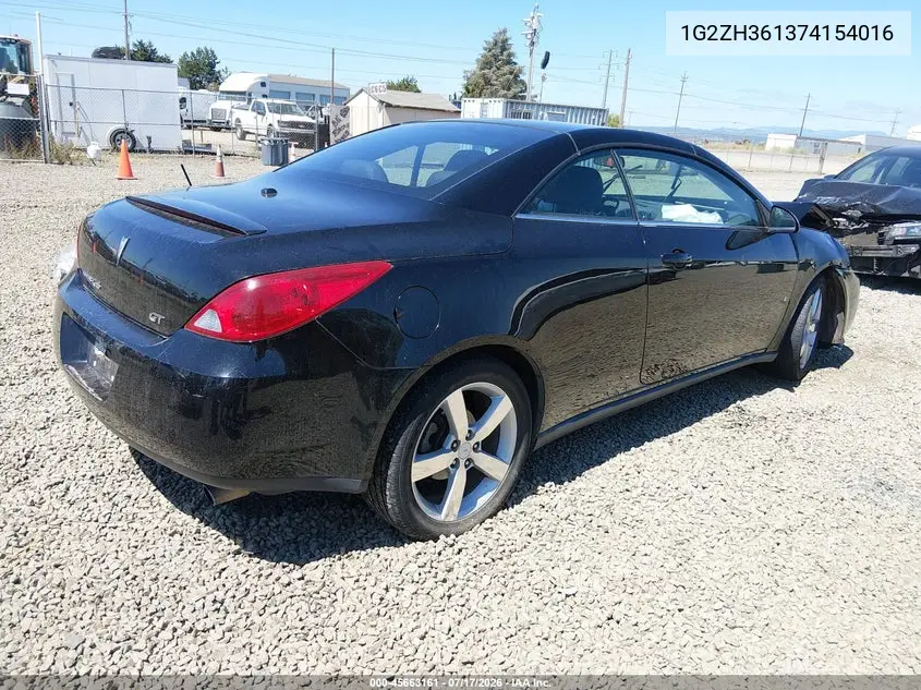 2007 Pontiac G6 Gt VIN: 1G2ZH361374154016 Lot: 45663161