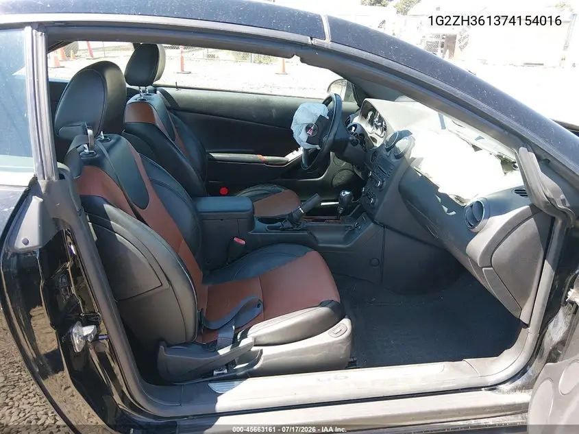 2007 Pontiac G6 Gt VIN: 1G2ZH361374154016 Lot: 45663161