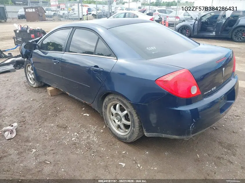 2008 Pontiac G6 Value Leader VIN: 1G2ZF57B384286431 Lot: 45181157