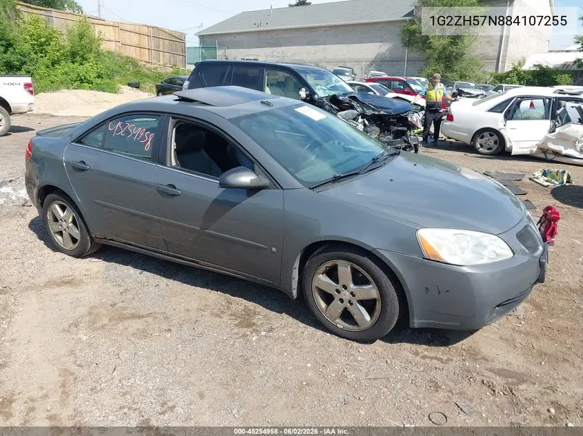 2008 Pontiac G6 Gt VIN: 1G2ZH57N884107255 Lot: 45254958