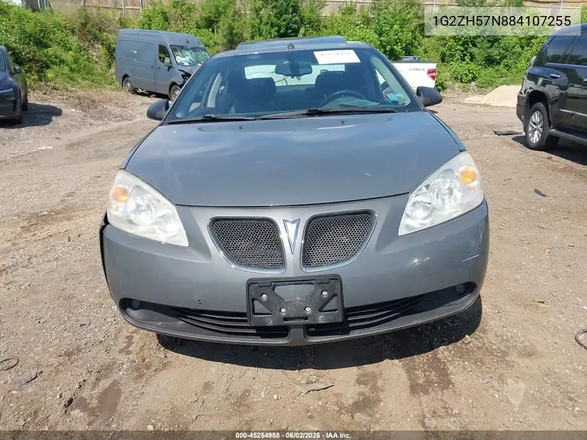 2008 Pontiac G6 Gt VIN: 1G2ZH57N884107255 Lot: 45254958