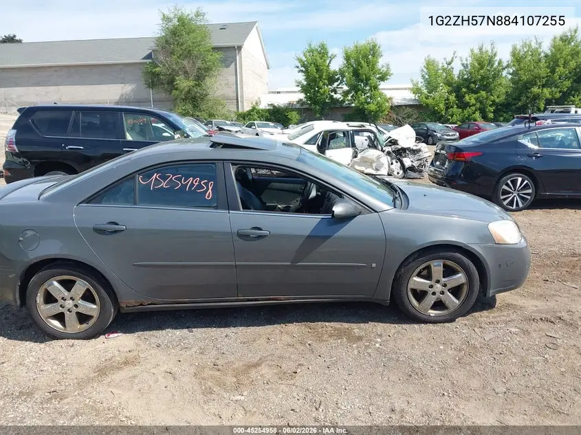 2008 Pontiac G6 Gt VIN: 1G2ZH57N884107255 Lot: 45254958