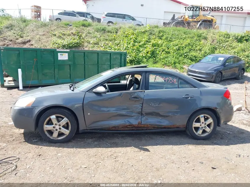 2008 Pontiac G6 Gt VIN: 1G2ZH57N884107255 Lot: 45254958