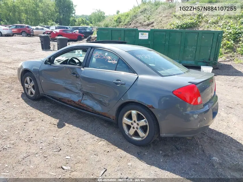 2008 Pontiac G6 Gt VIN: 1G2ZH57N884107255 Lot: 45254958