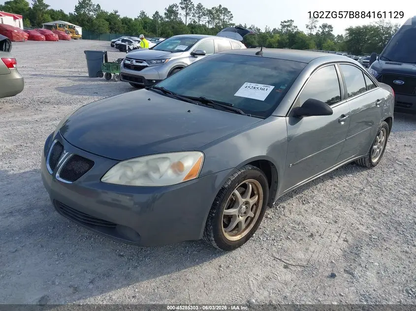 2008 Pontiac G6 VIN: 1G2ZG57B884161129 Lot: 45285303