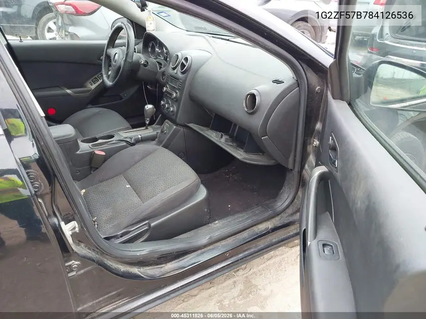 2008 Pontiac G6 Value Leader VIN: 1G2ZF57B784126536 Lot: 45311826