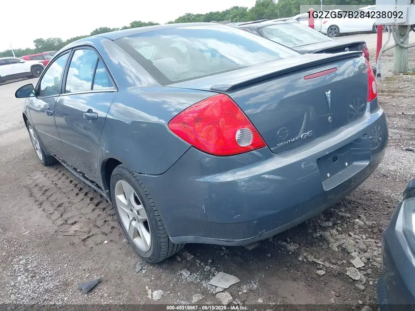 2008 Pontiac G6 VIN: 1G2ZG57B284238092 Lot: 45318067