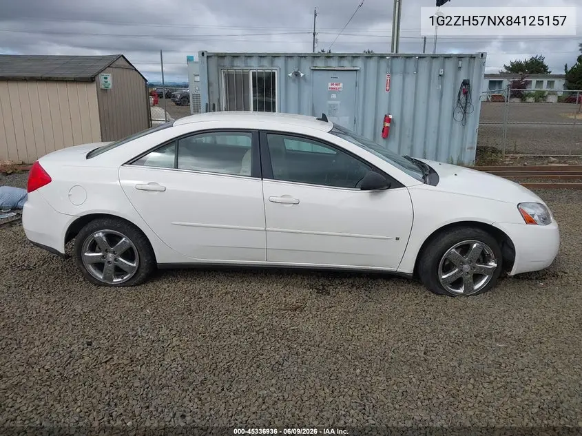 2008 Pontiac G6 Gt VIN: 1G2ZH57NX84125157 Lot: 45336936