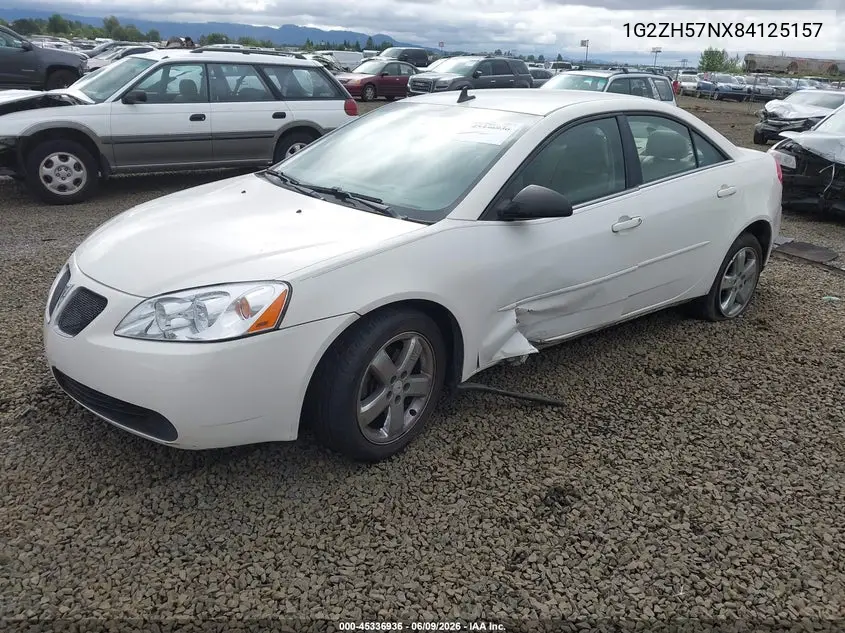 2008 Pontiac G6 Gt VIN: 1G2ZH57NX84125157 Lot: 45336936