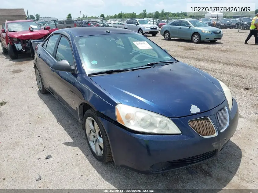 2008 Pontiac G6 VIN: 1G2ZG57B784261609 Lot: 45339113