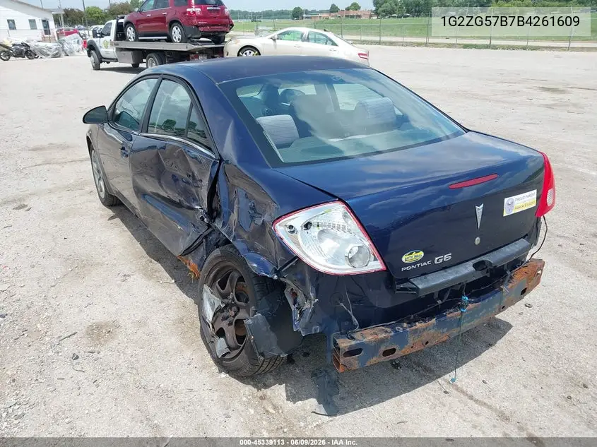 2008 Pontiac G6 VIN: 1G2ZG57B784261609 Lot: 45339113