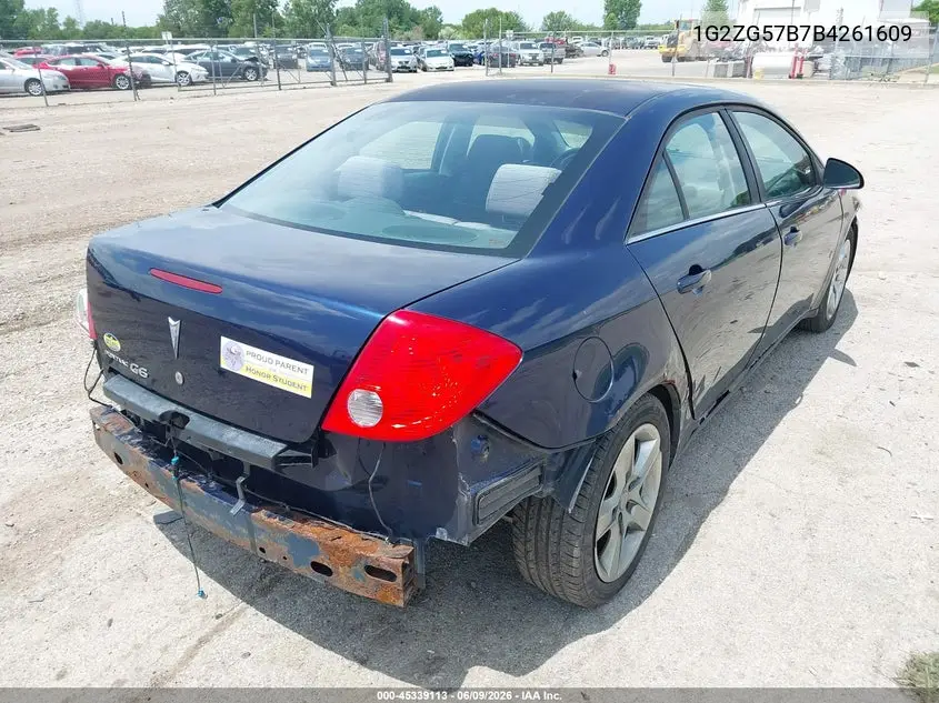2008 Pontiac G6 VIN: 1G2ZG57B784261609 Lot: 45339113