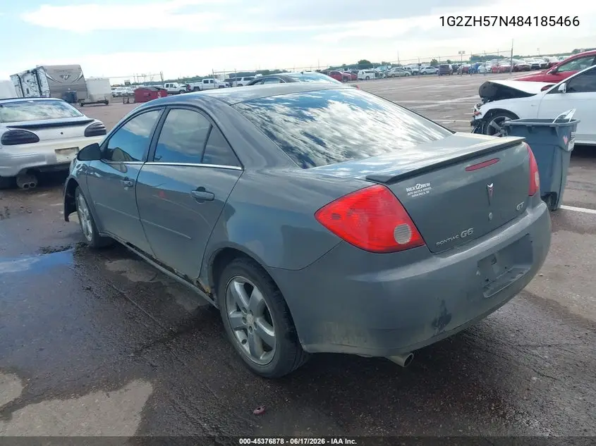 2008 Pontiac G6 Gt VIN: 1G2ZH57N484185466 Lot: 45376878
