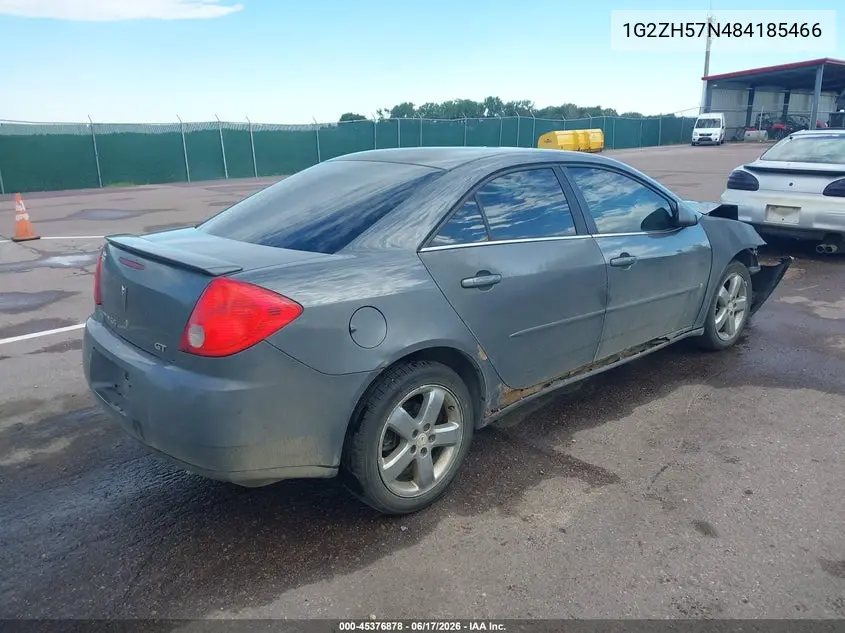 2008 Pontiac G6 Gt VIN: 1G2ZH57N484185466 Lot: 45376878