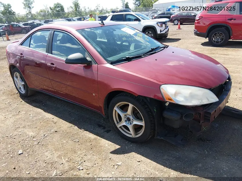 2008 Pontiac G6 Gt VIN: 1G2ZH57N284201325 Lot: 45388673