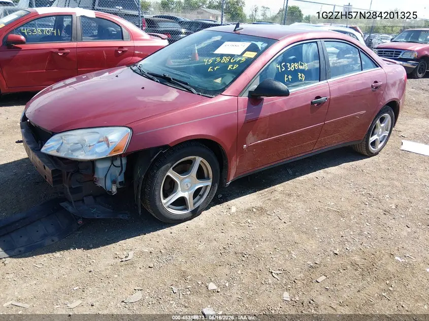2008 Pontiac G6 Gt VIN: 1G2ZH57N284201325 Lot: 45388673