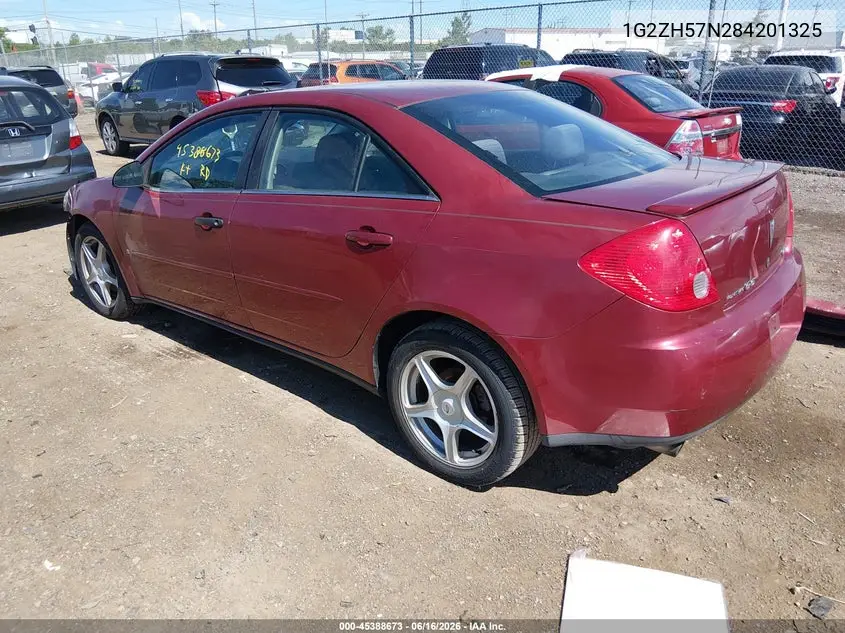 2008 Pontiac G6 Gt VIN: 1G2ZH57N284201325 Lot: 45388673