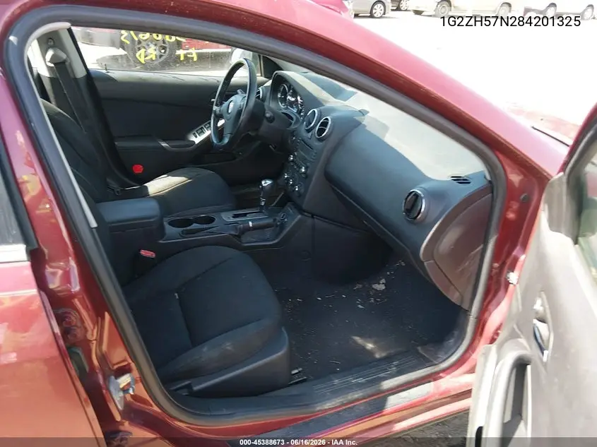 2008 Pontiac G6 Gt VIN: 1G2ZH57N284201325 Lot: 45388673