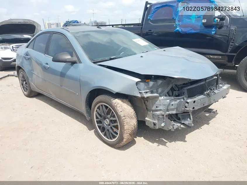 2008 Pontiac G6 VIN: 1G2ZG57B984273843 Lot: 45447073
