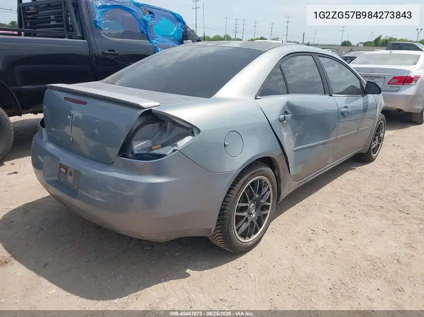2008 Pontiac G6 VIN: 1G2ZG57B984273843 Lot: 45447073