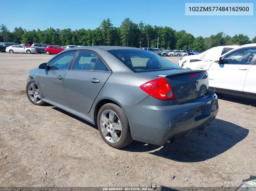 2008 Pontiac G6 Gxp VIN: 1G2ZM577484162900 Lot: 45453549