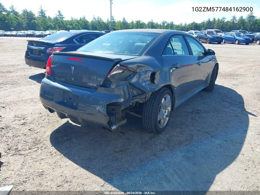 2008 Pontiac G6 Gxp VIN: 1G2ZM577484162900 Lot: 45453549