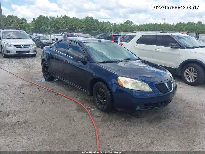 2008 Pontiac G6 VIN: 1G2ZG57B884238517 Lot: 45463153