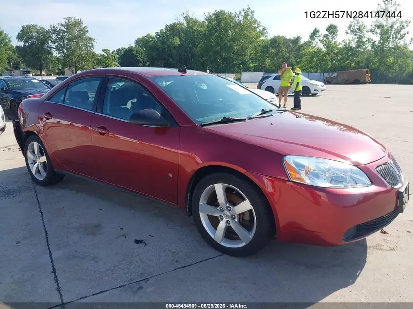 2008 Pontiac G6 Gt VIN: 1G2ZH57N284147444 Lot: 45484909