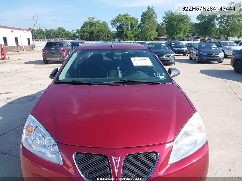 2008 Pontiac G6 Gt VIN: 1G2ZH57N284147444 Lot: 45484909