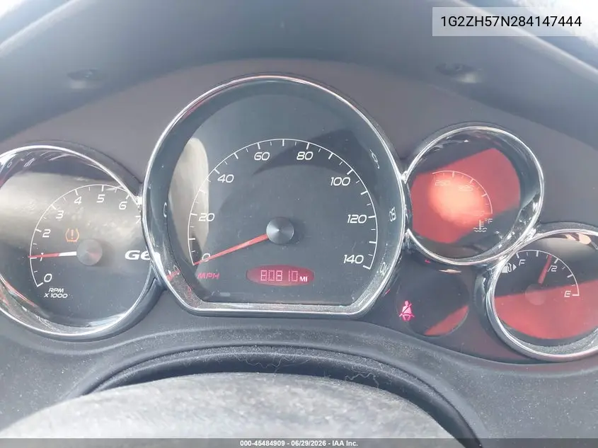 2008 Pontiac G6 Gt VIN: 1G2ZH57N284147444 Lot: 45484909