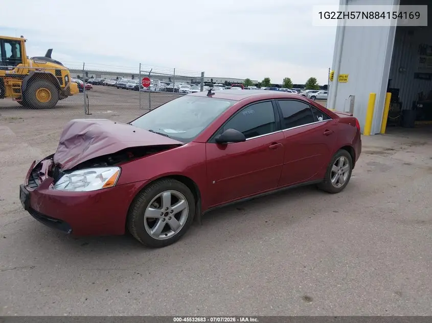 2008 Pontiac G6 Gt VIN: 1G2ZH57N884154169 Lot: 45532683