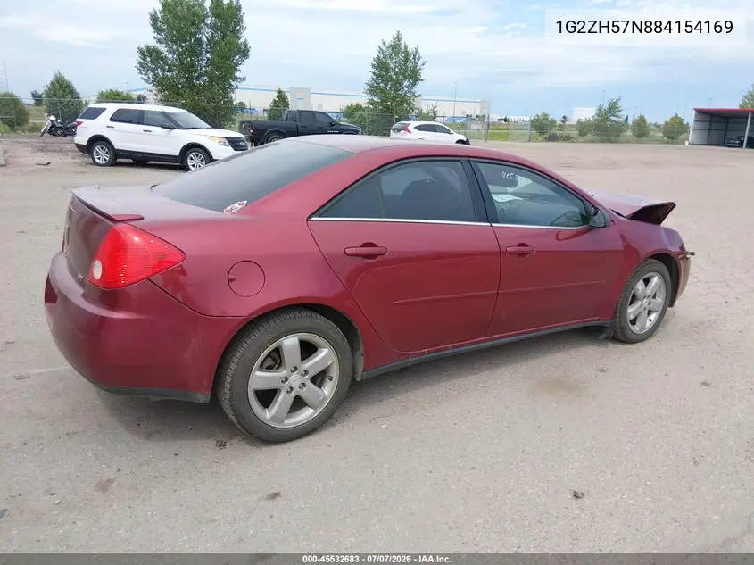 2008 Pontiac G6 Gt VIN: 1G2ZH57N884154169 Lot: 45532683