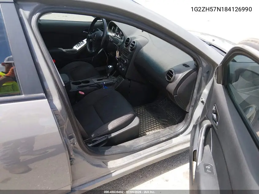 2008 Pontiac G6 Gt VIN: 1G2ZH57N184126990 Lot: 45535452