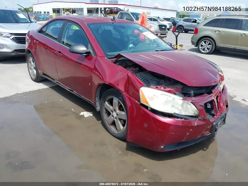 2008 Pontiac G6 Gt VIN: 1G2ZH57N984188265 Lot: 45575572
