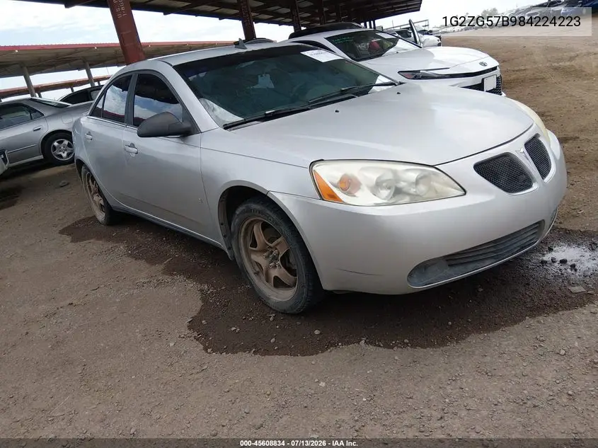 2008 Pontiac G6 VIN: 1G2ZG57B984224223 Lot: 45608834