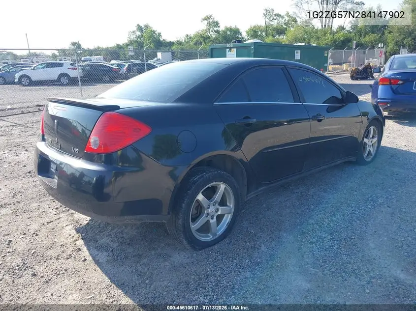 2008 Pontiac G6 VIN: 1G2ZG57N284147902 Lot: 45610617