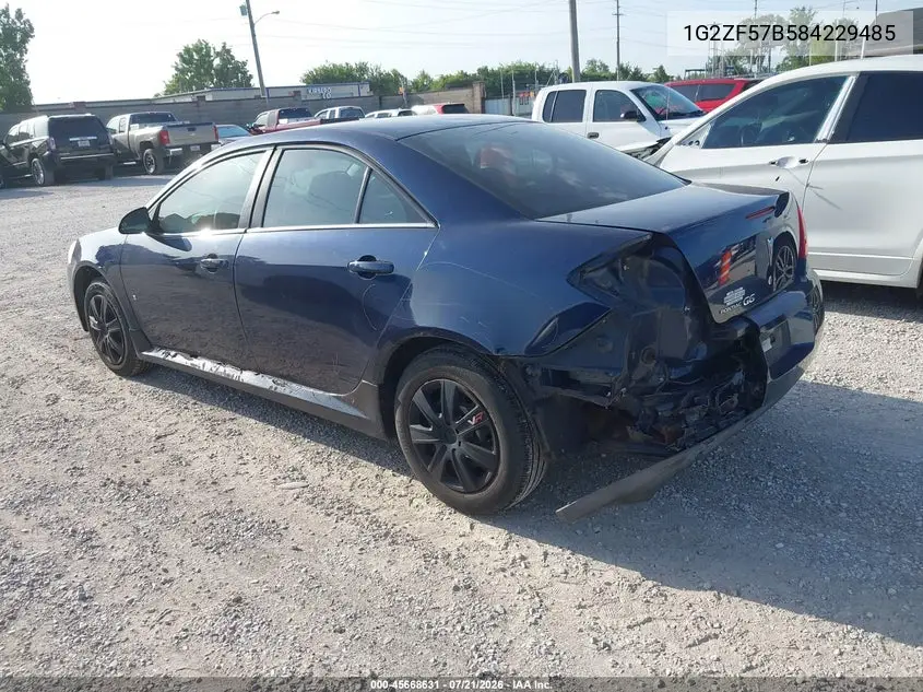 2008 Pontiac G6 Value Leader VIN: 1G2ZF57B584229485 Lot: 45668631
