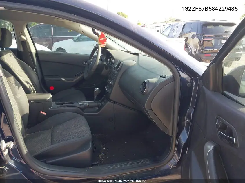 2008 Pontiac G6 Value Leader VIN: 1G2ZF57B584229485 Lot: 45668631