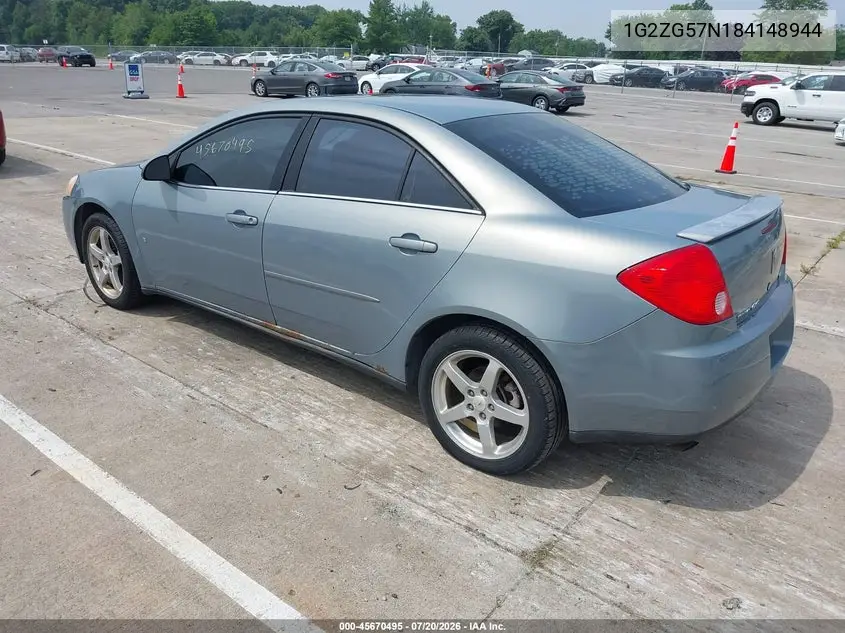 2008 Pontiac G6 VIN: 1G2ZG57N184148944 Lot: 45670495