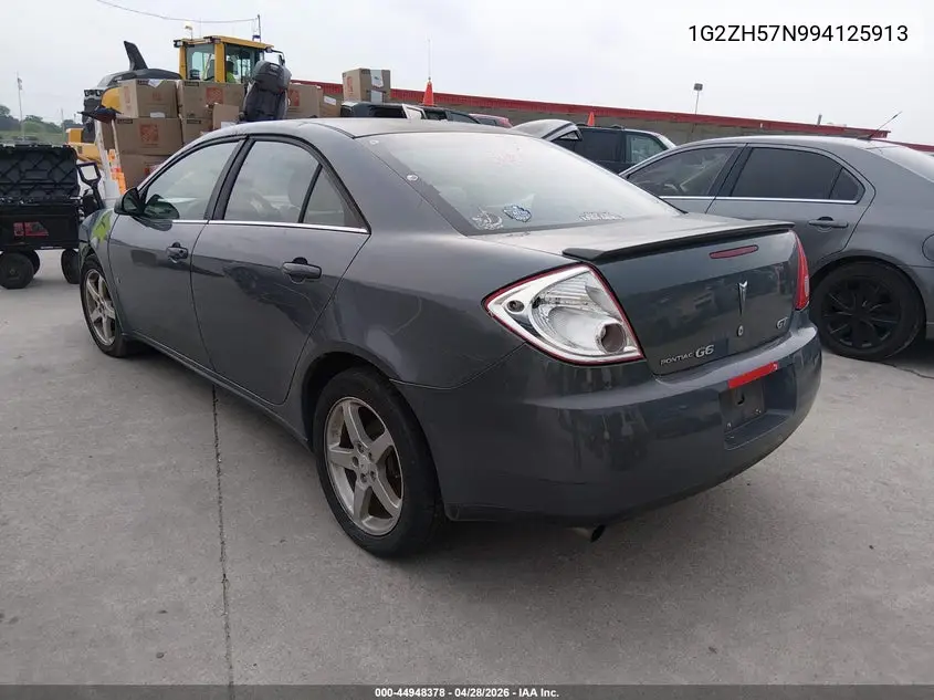 2009 Pontiac G6 Gt VIN: 1G2ZH57N994125913 Lot: 44948378