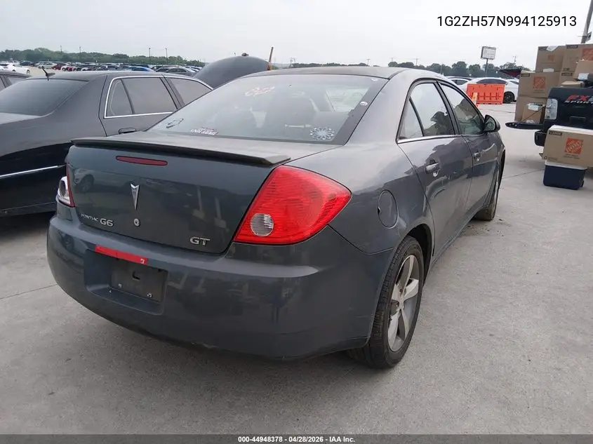 2009 Pontiac G6 Gt VIN: 1G2ZH57N994125913 Lot: 44948378