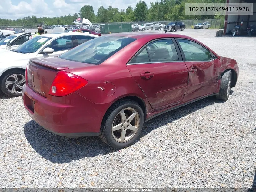 2009 Pontiac G6 Gt VIN: 1G2ZH57N494117928 Lot: 45198527