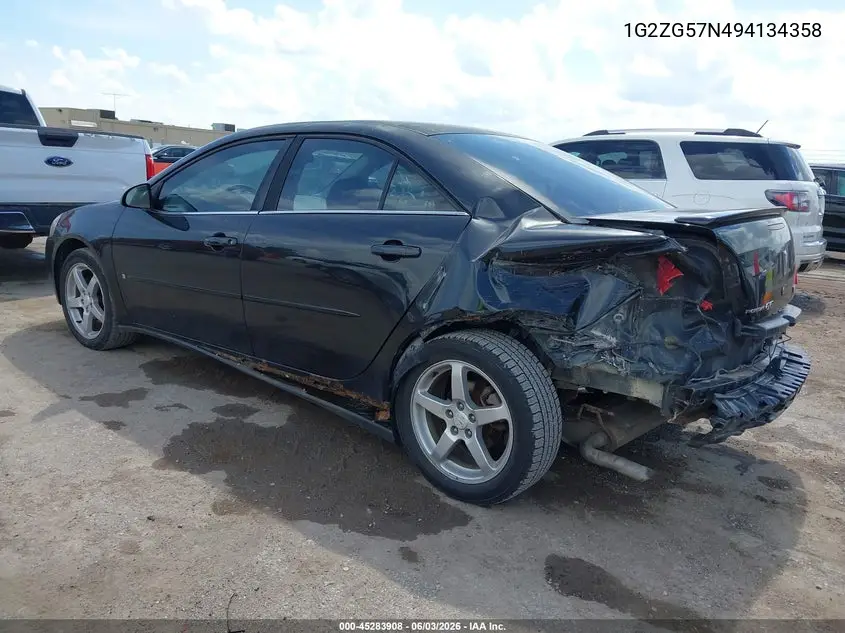 2009 Pontiac G6 VIN: 1G2ZG57N494134358 Lot: 45283908