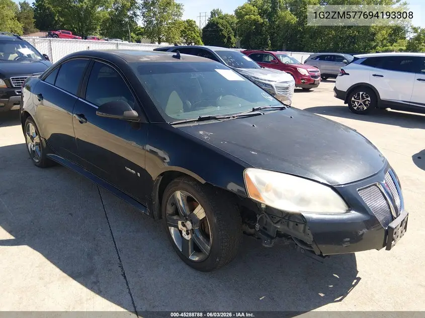 2009 Pontiac G6 Gxp VIN: 1G2ZM577694193308 Lot: 45288788